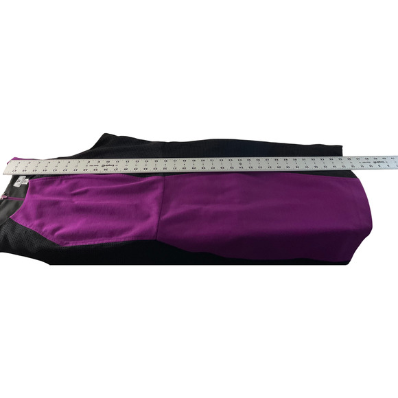 Worthington Women's Dress Size 12 Purple Black Color Block Sleeveless - Picture 7 of 10